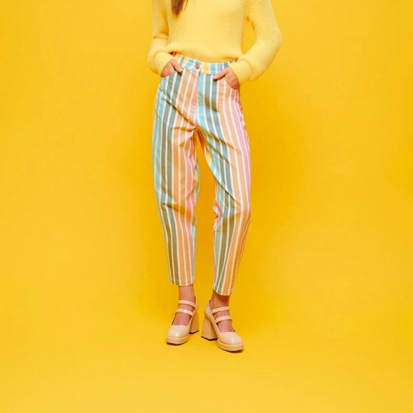 Printed Mom Denim Pants - Picture 2 of 5